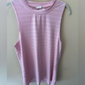 Zyia Pink Blossom Perforated Chill Tank size small